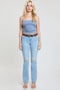 Women's Mid Rise Belted Bootcut Jeans