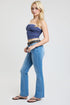 Women's Mid Rise Belted Bootcut Jeans