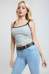 Women's Mid Rise Belted Bootcut Jeans