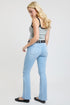 Women's Mid Rise Belted Bootcut Jeans