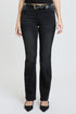 Women's Mid Rise Belted Bootcut Jeans