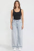 Women's Joey Super Wide Leg Jeans with Love Patch