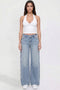 Women's Joey Super Wide Leg Jeans with Love Patch