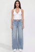 Women's Joey Super Wide Leg Jeans with Love Patch
