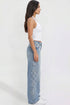 Women's Joey Super Wide Leg Jeans with Love Patch