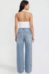 Women's Joey Super Wide Leg Jeans with Love Patch