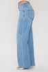 Women's Luxe Asymmetrical Wide Leg Jeans