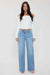Women's Luxe Asymmetrical Wide Leg Jeans