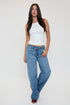 Women's Luxe Asymmetrical Wide Leg Jeans