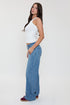 Women's Luxe Asymmetrical Wide Leg Jeans