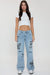 Women's Printed Wide Leg Jeans