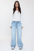 Women's Release Hem Wide Leg Jeans