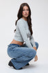 Women's Low Rise Wide Leg Jeans