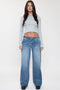 Women's Low Rise Wide Leg Jeans