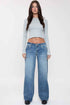 Women's Low Rise Wide Leg Jeans