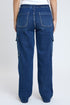 Women's Elastic Waist Straight  Cargo Jean
