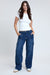 Women's Elastic Waist Straight  Cargo Jean