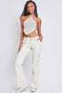 Women's 2 Button Low Rise Cargo Flare Pants