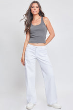 Women's Cargo Jeans with Bungee Hem