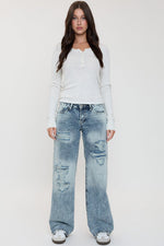 Women's Low Rise Wide Leg Rigid Jeans