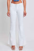 Women's Low Rise Fray Hem Flare Jeans
