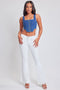 Women's Low Rise Fray Hem Flare Jeans