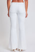 Women's Low Rise Fray Hem Flare Jeans