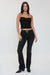 Women's Belted Bootcut Jeans