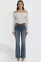 Women's Belted Bootcut Jeans