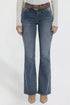 Women's Belted Bootcut Jeans