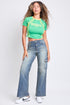 Women's High Rise Wide Leg Skater Cargo Jeans