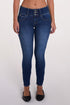 Women's Luxe Mid Rise 3-Button WannaBettaButt Skinny Jeans