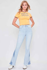 Women's Sustainable Block Panel Flare Jeans