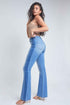 Women's  Flare Jeans With Shadow Side Panel
