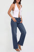 Women's Britney Buttefly Pocket Wide Leg Jeans