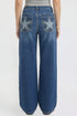 Women's Britney Star Pocket Wide Leg Jeans