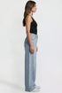 Women's Joey Super Wide Leg Jeans with Star Patches