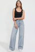 Women's Joey Super Wide Leg Jeans with Star Patches