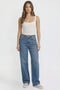 Women's Joey Super Wide Leg Jeans with Cross Chain