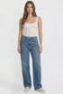 Women's Joey Super Wide Leg Jeans with Cross Chain