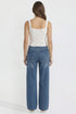 Women's Joey Super Wide Leg Jeans with Cross Chain
