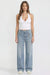 Women's Joey Super Wide Leg Jeans with Butterfly Chain