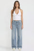 Women's Joey Super Wide Leg Jeans with Butterfly Chain