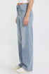 Women's Joey Super Wide Leg Jeans with Butterfly Chain