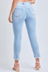 Women's Dream Cropped Frayed Slim Straight Jeans