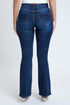 Women's Essential Distressed Flare Jeans-Distressed