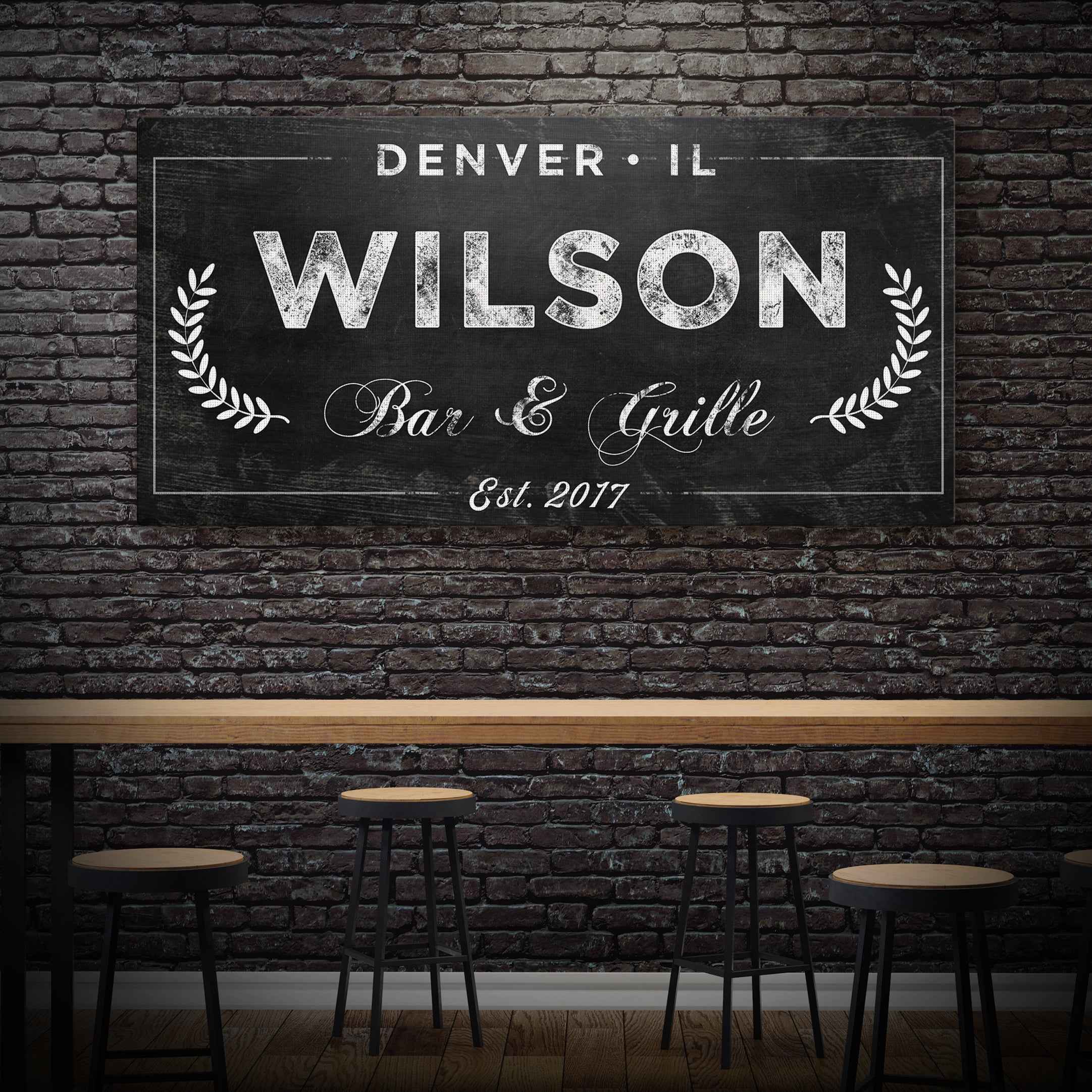 Bar and Grill Sign IV