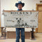 Longhorn Rustic Cattle Sign