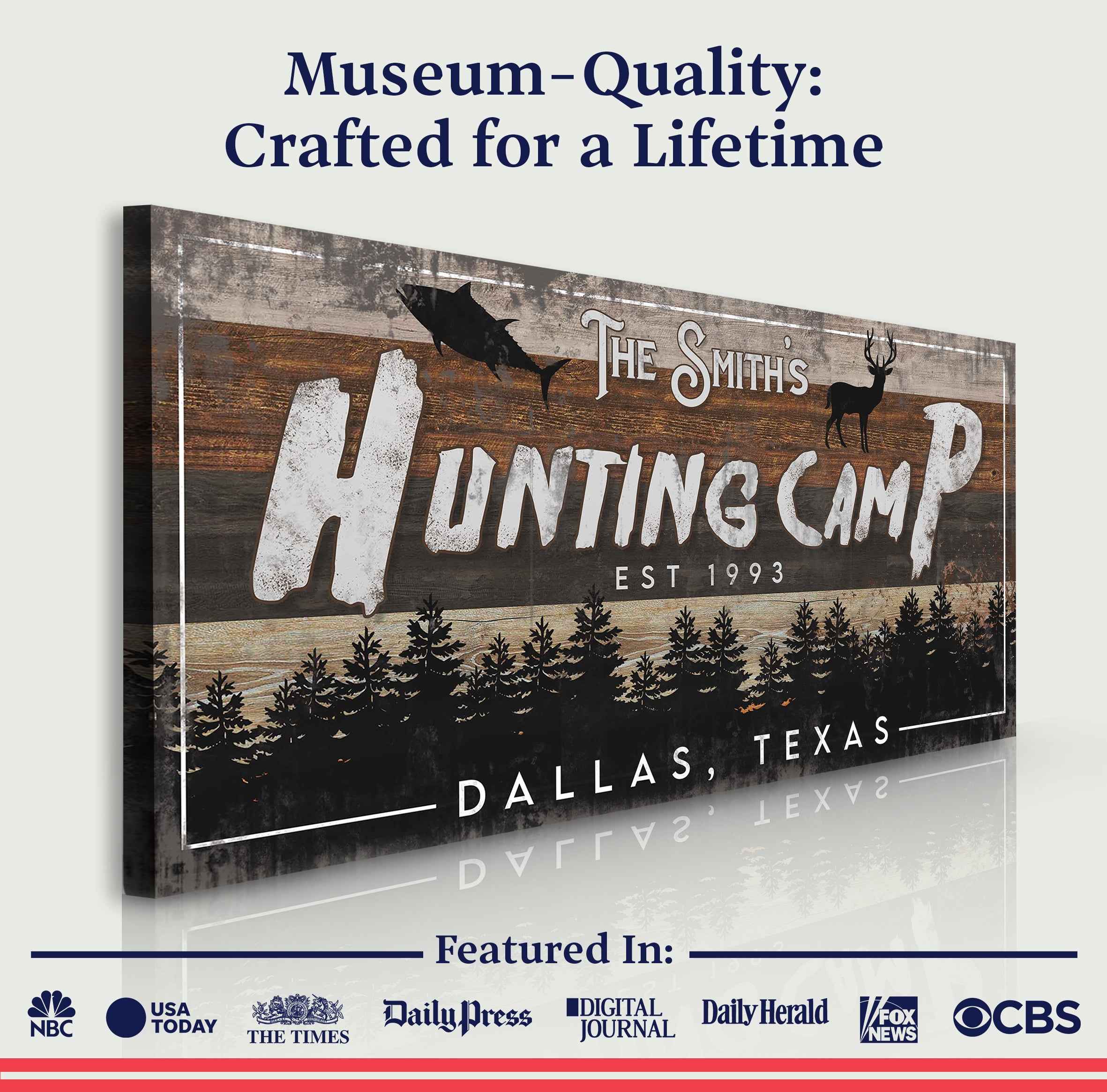 Fishing And Hunting Sign IV