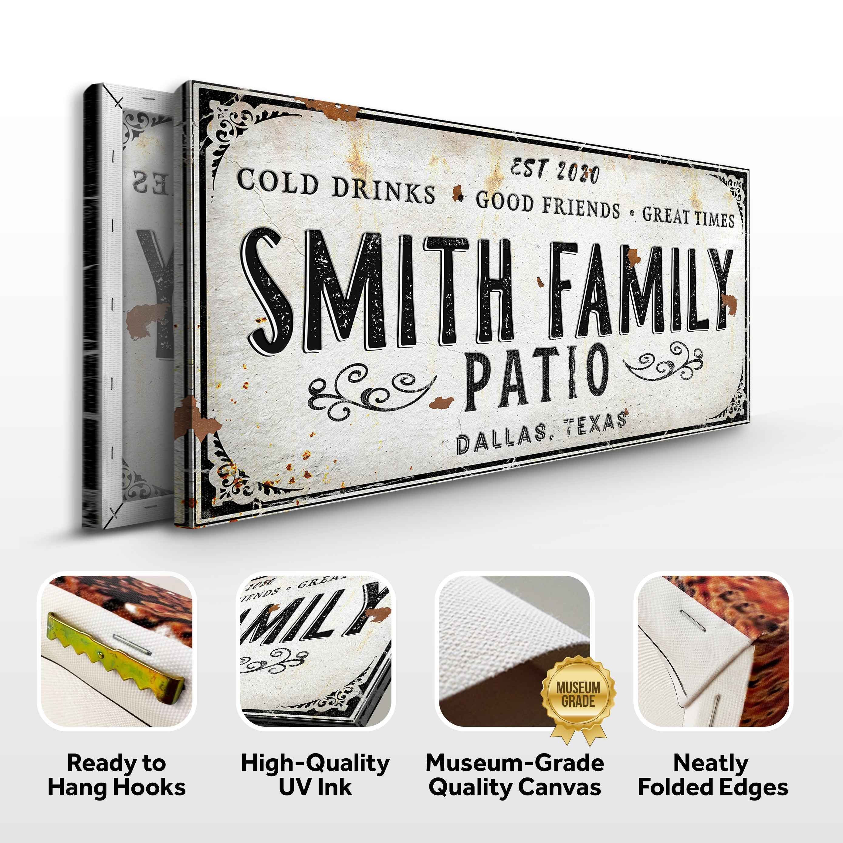 Family Patio Sign